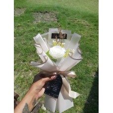 Buket Single Flowers White